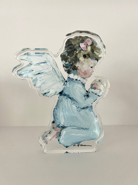 "Tiny Wings IV" acrylic shelfie