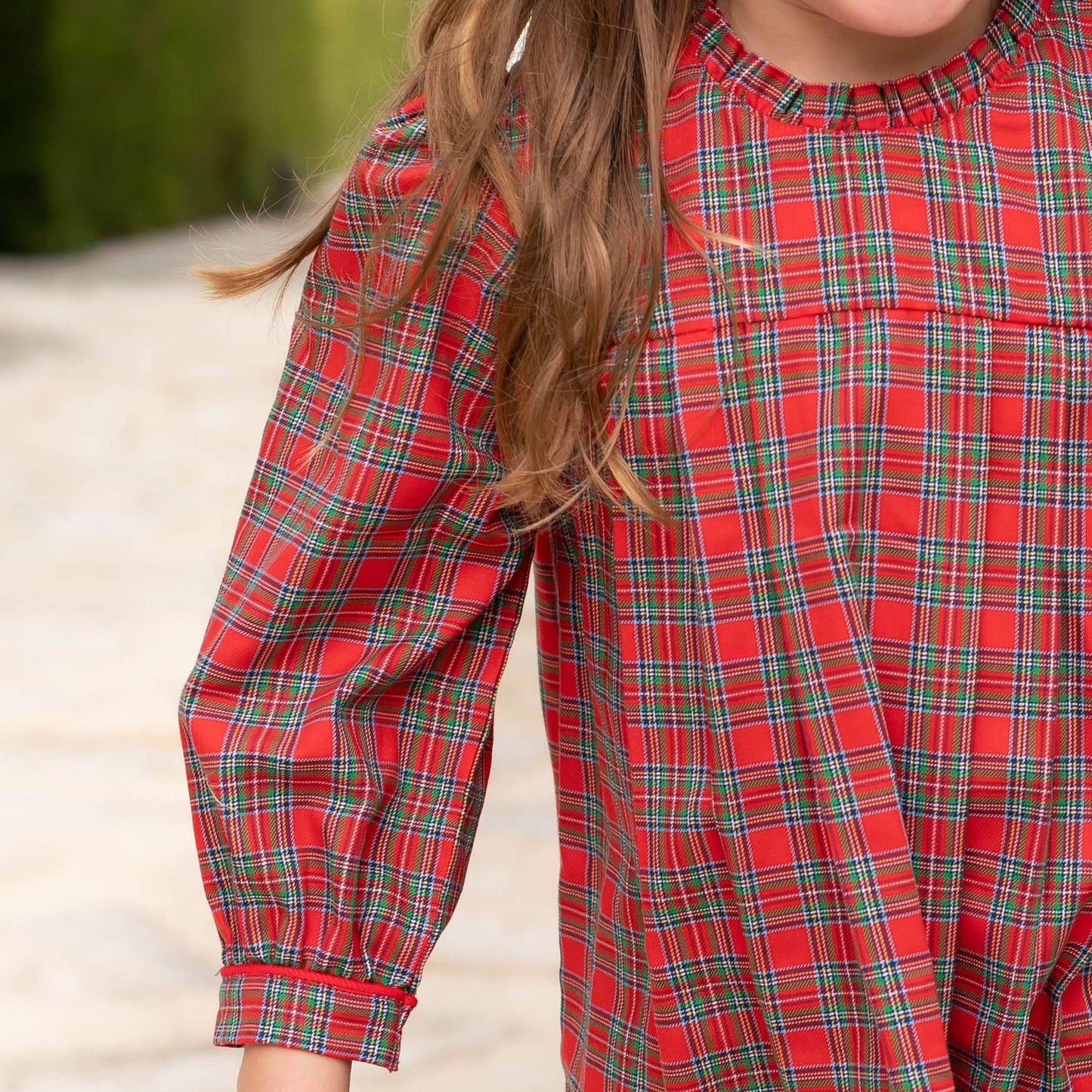 Girls Amelia Dress - Christmas Plaid