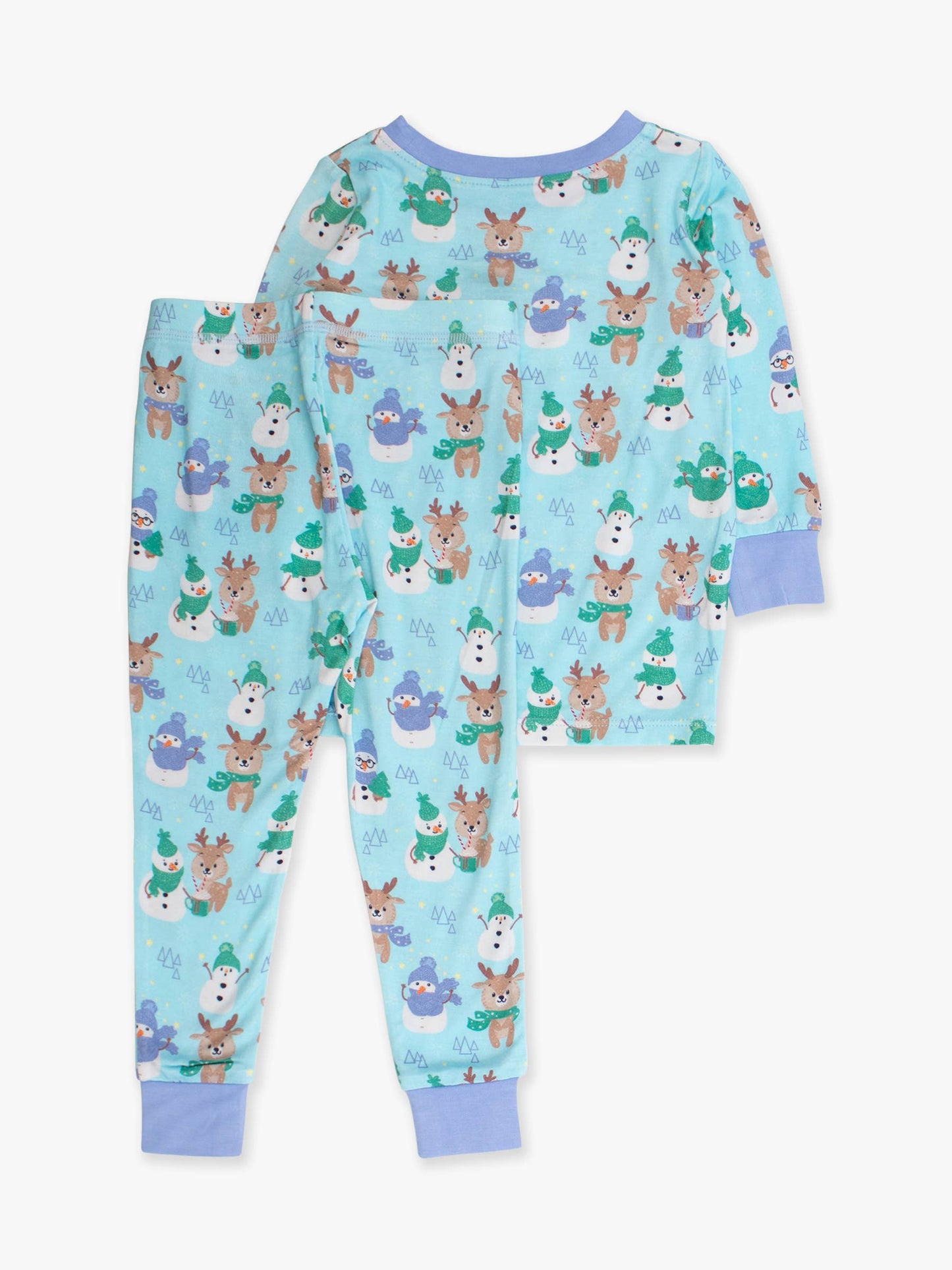 SoftSnooze™ Kids Bamboo Viscose Snowy Sidekicks Long Sleeve Pajama Set