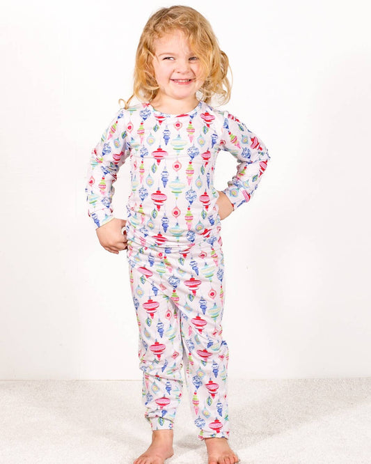 Kid's Whimsical Wonders Long Sleeve Pajamas   White/ Multi   -Asst.