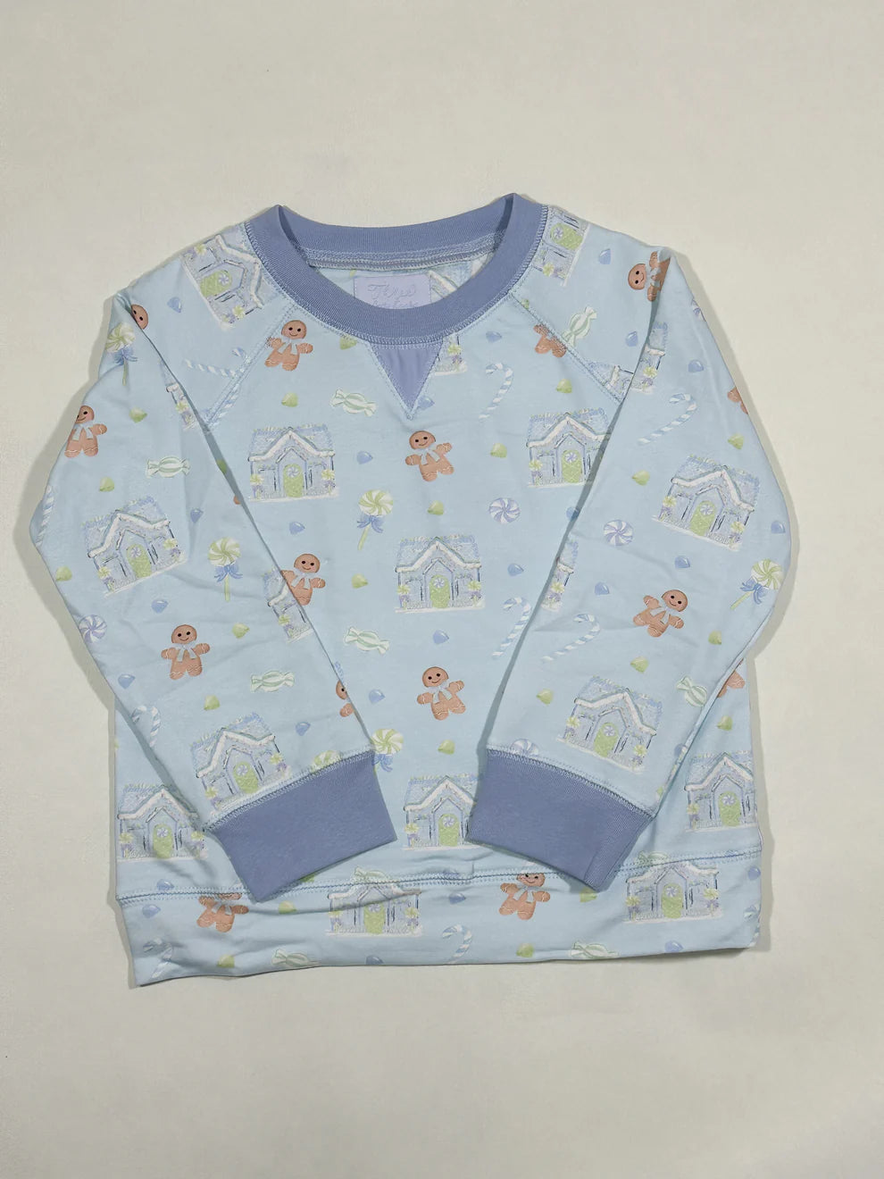 Campbell Crewneck- Candyland Dreams in Baltic Blue (Bayfield Blue)