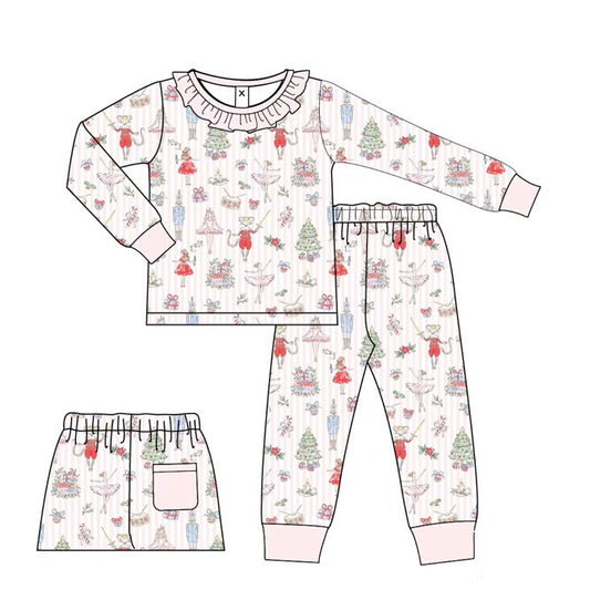 The Nutcracker Noel Ruffle Set - Pink