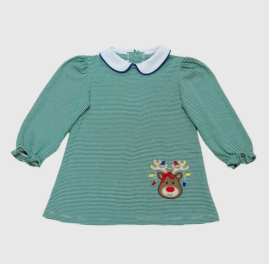 Reindeer Louisa Dress-Green