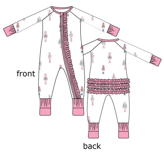 Sugarplum Soldiers Ruffle Zippie * ETA 10/20