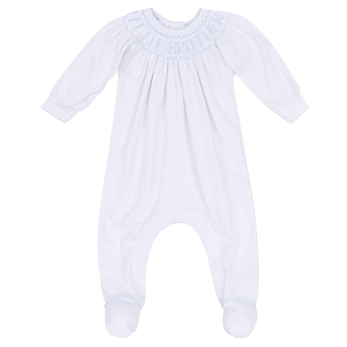 Big and Little Classics Light Blue Little Brother Bishop Footie