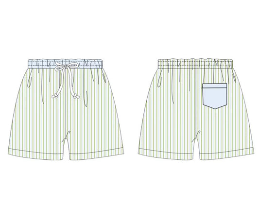 Boys Pinstripe Swim Trunks *ETA May*