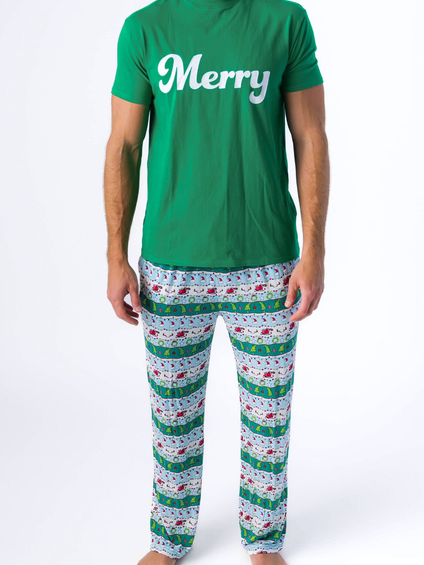 SoftSnooze™ Adult Bamboo Viscose Festive Fair Isle Pajama Pants