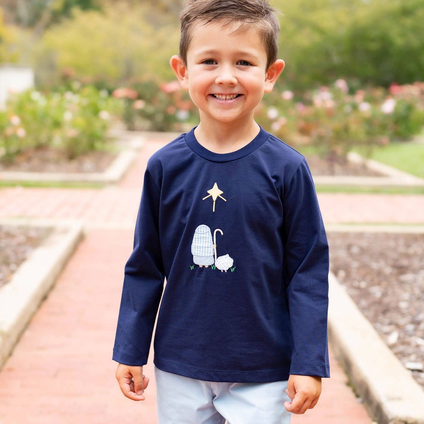 Boys Applique Shirt - Nativity