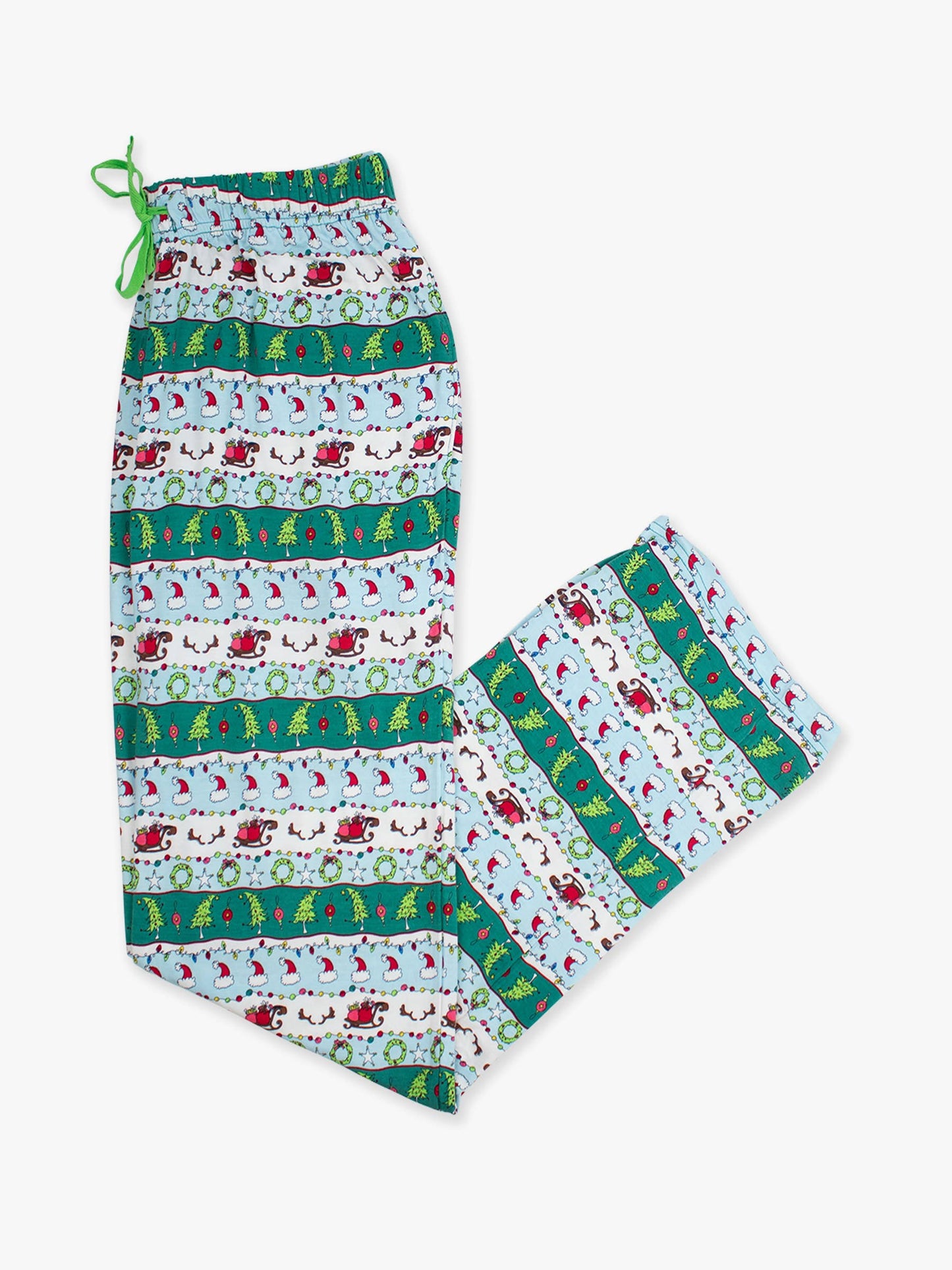 SoftSnooze™ Adult Bamboo Viscose Festive Fair Isle Pajama Pants