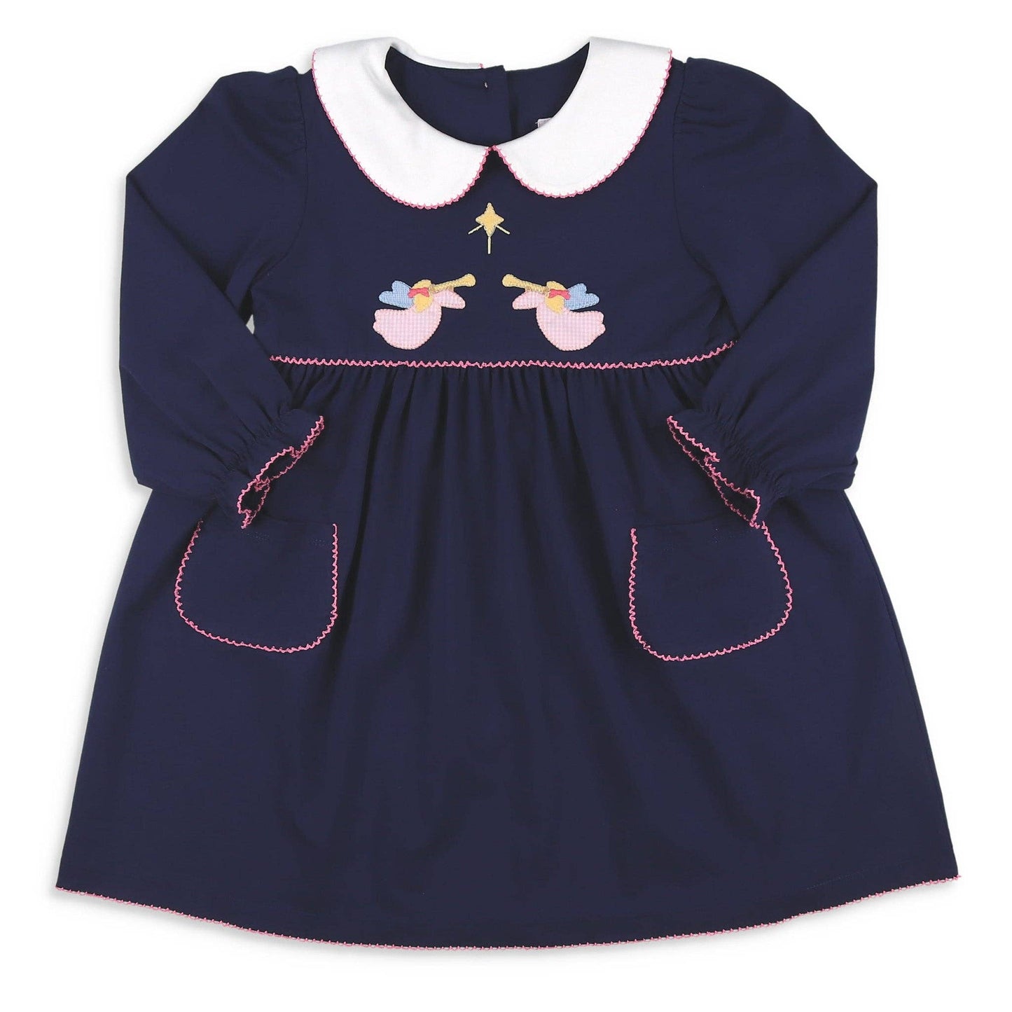 Girls Applique Dress - Nativity