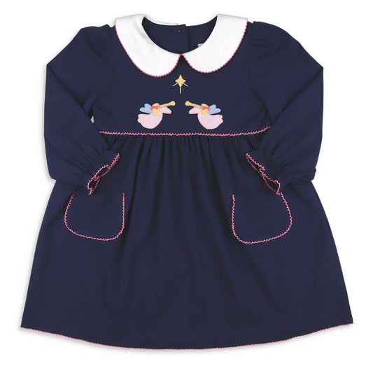 Girls Applique Dress - Nativity