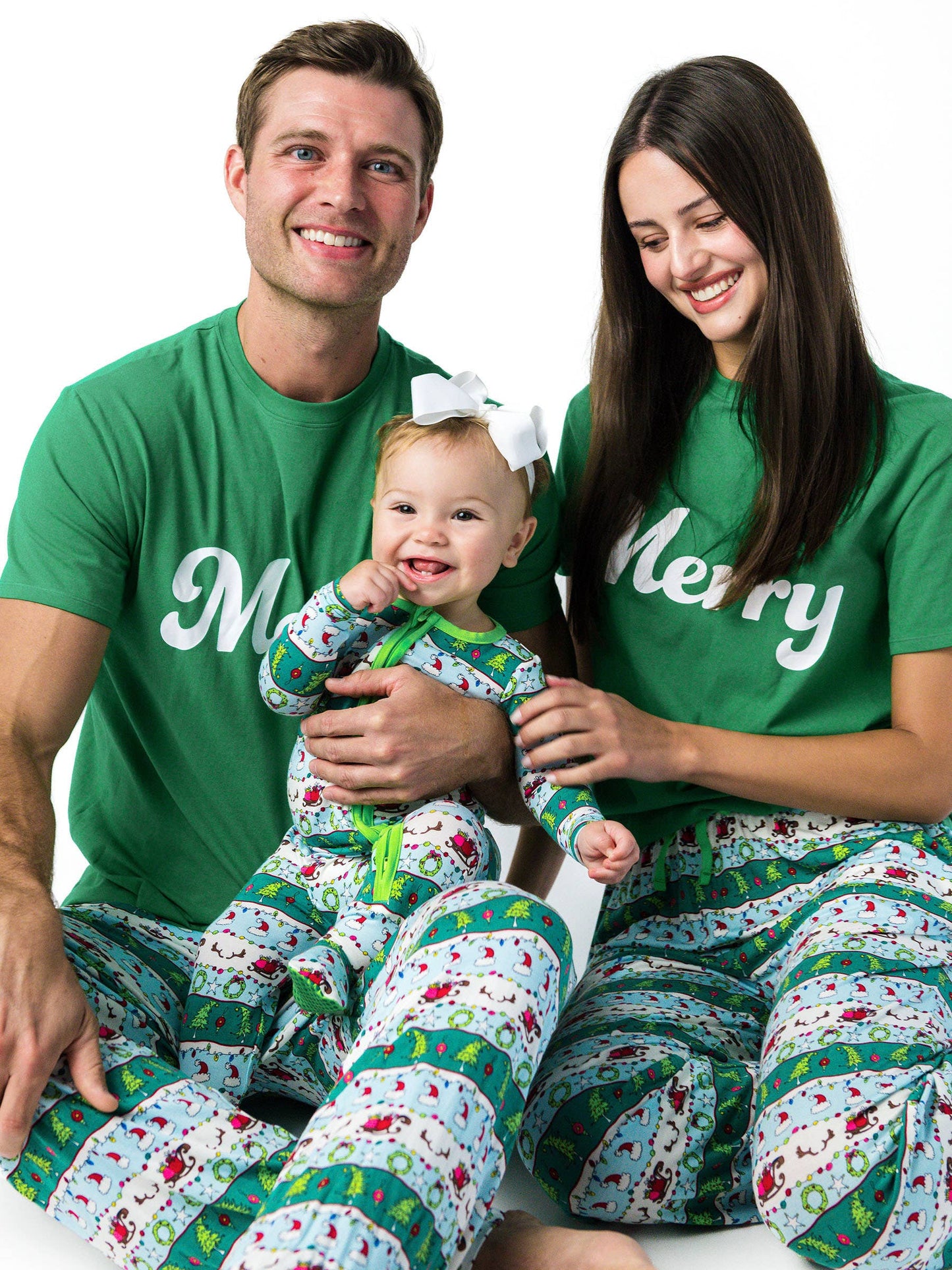 SoftSnooze™ Baby Bamboo Viscose Festive Fair Isle Footed One Piece Pajama