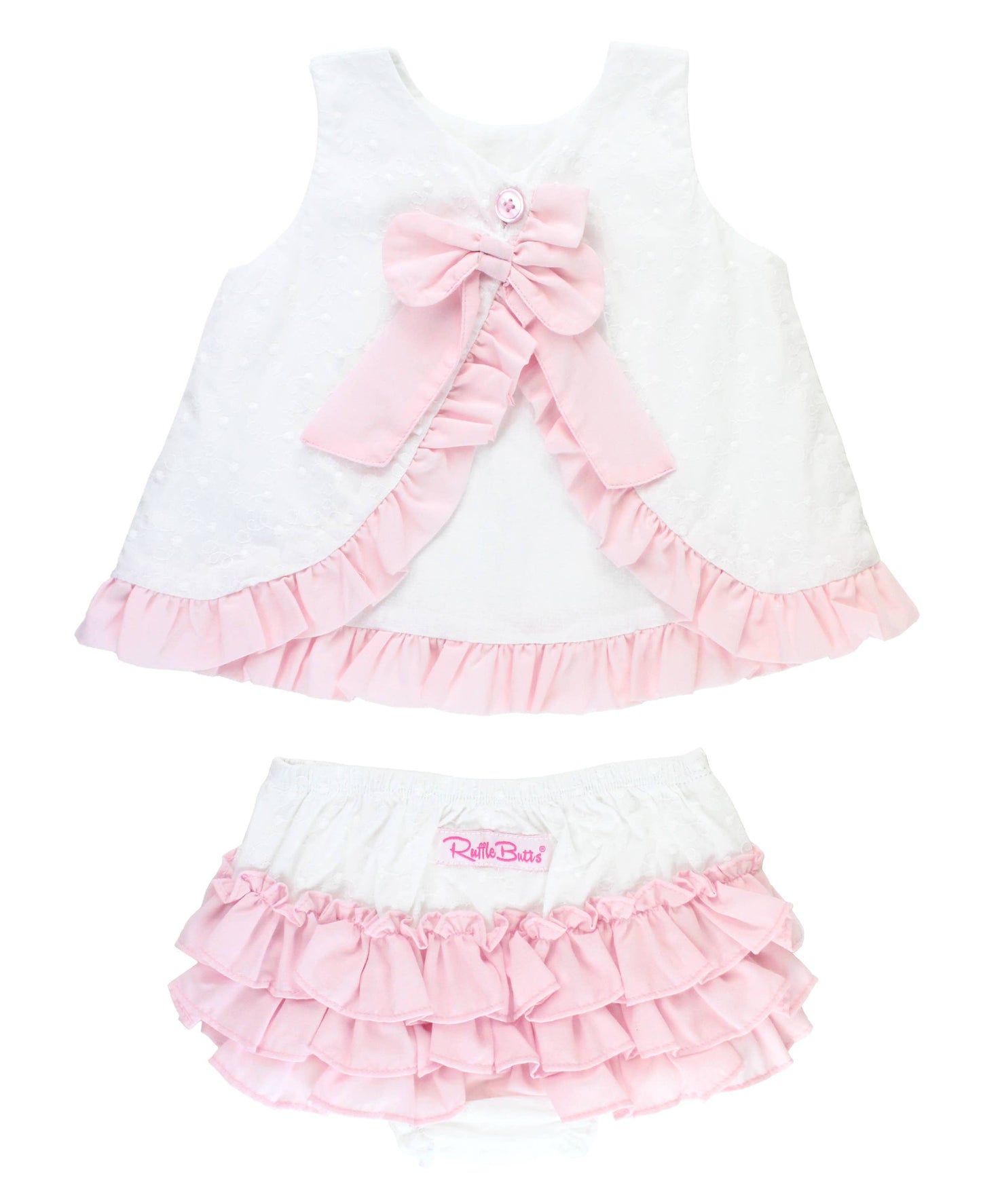 Baby Girls Swiss Dot Swing Top & Bloomer Set