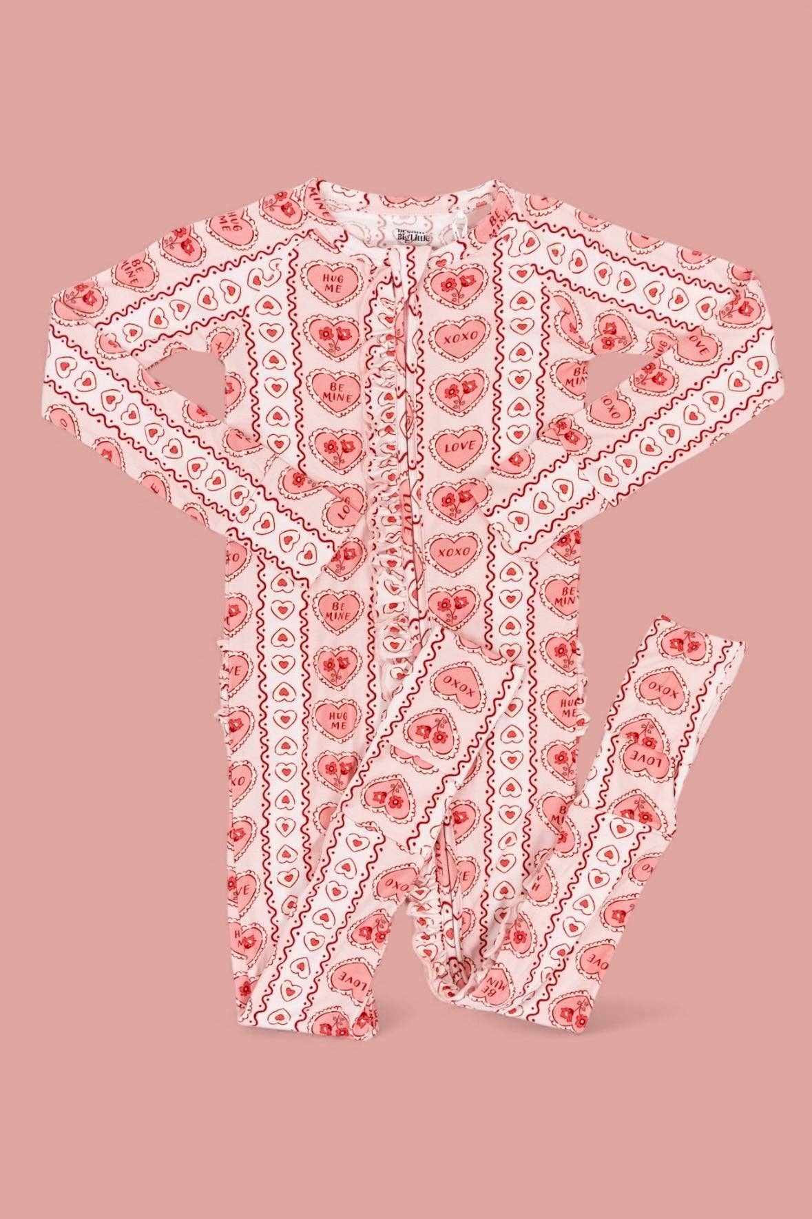 CANDY HEARTS DREAM RUFFLE ROMPER