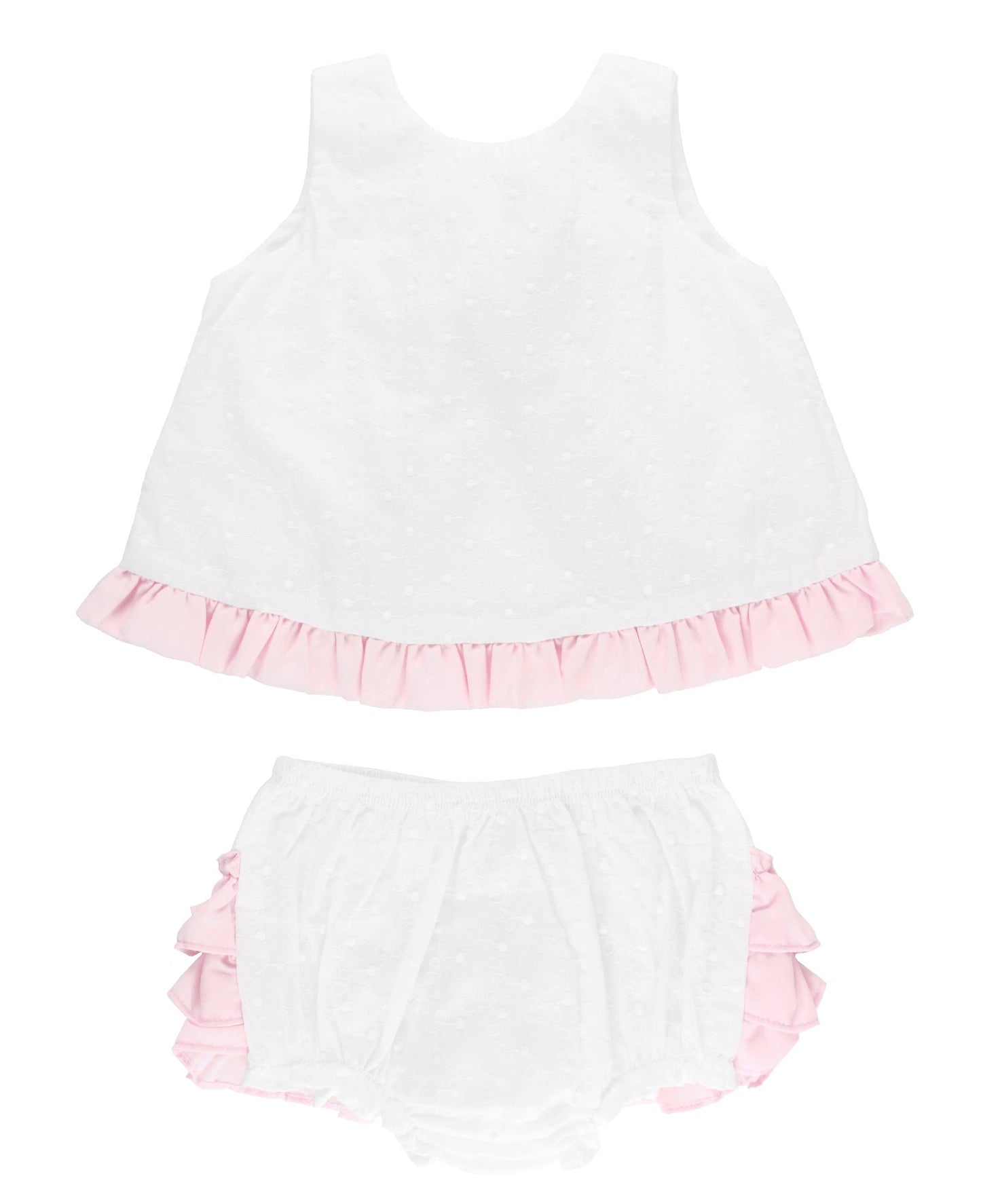 Baby Girls Swiss Dot Swing Top & Bloomer Set