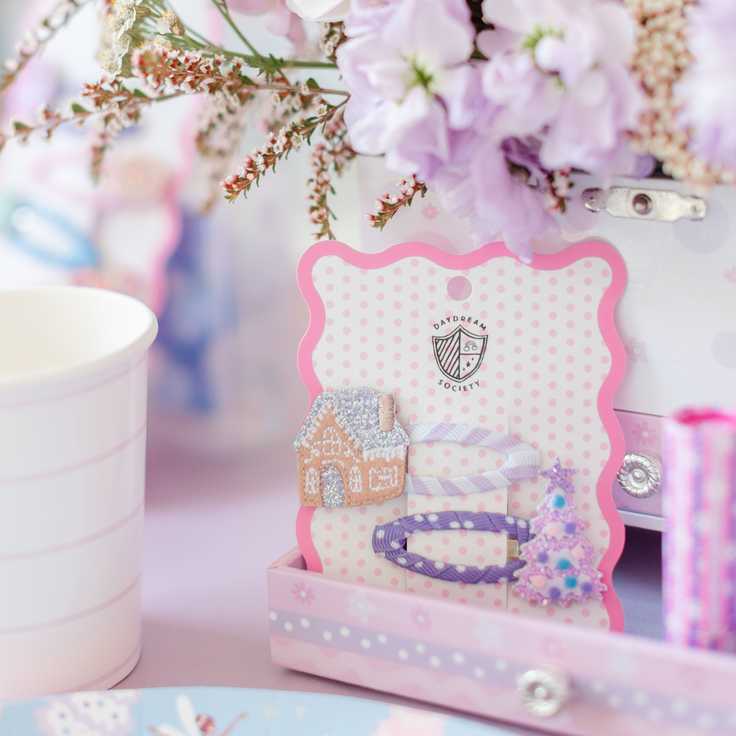 Sugarplum Ballet Gingerbread House & Christmas Tree Clip Set