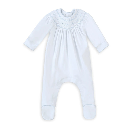 Landon's Classics Bishop Footie - Light Blue
