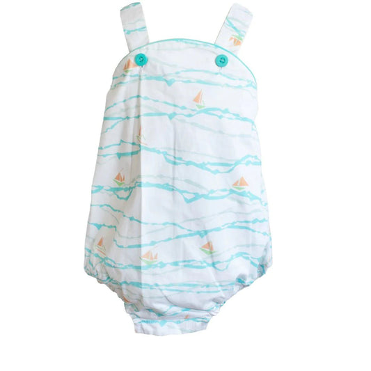 Peggy Green Cross Back Bubble Sea Salt Print