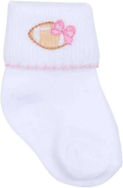 Magnolia Baby Touchdown Cutie Socks- Pink