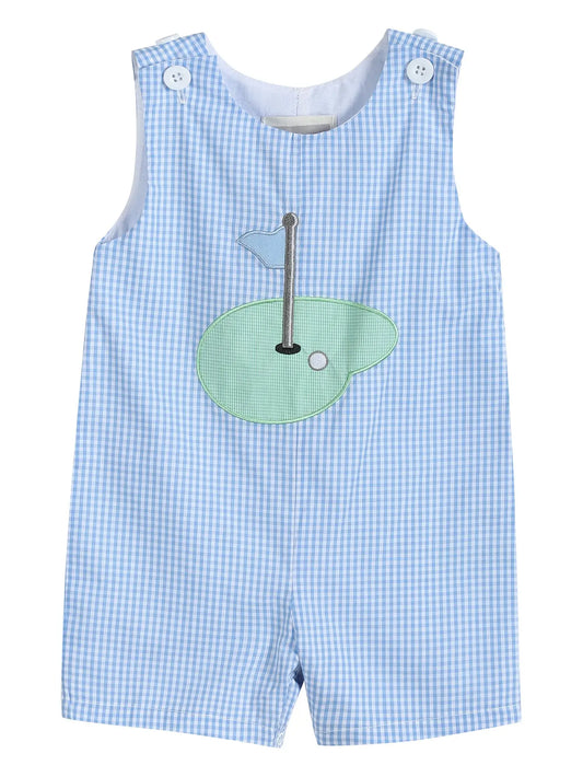 Blue Gingham Golf Hole Shortall